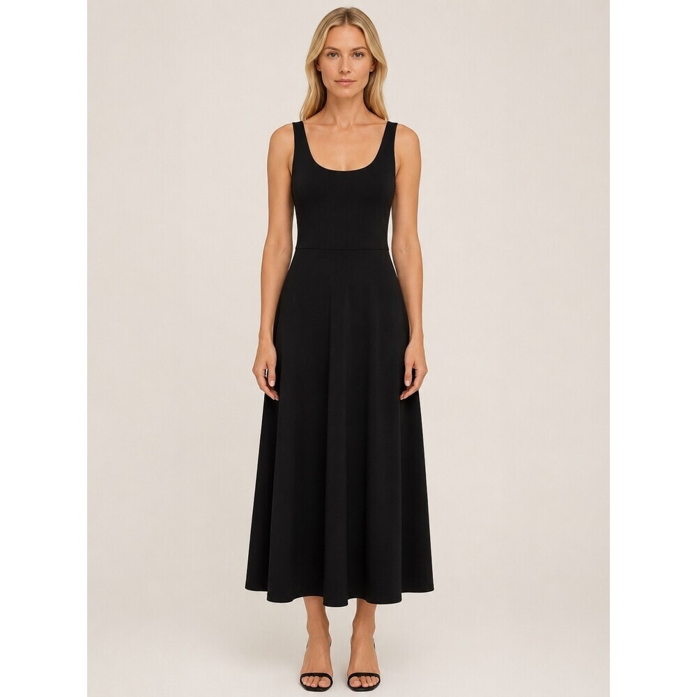 J. Crew Factory Black Sleeveless Maxi Dress